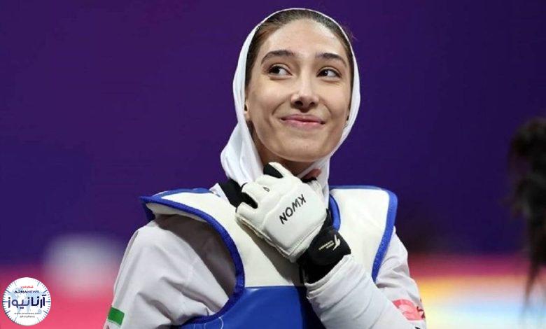 مدال باارزش برنز بر گردن مبینا نعمت زاده